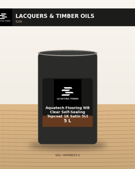 Aquatech Flooring WB Clear Self-Sealing Topcoat 1K Satin 5Lt